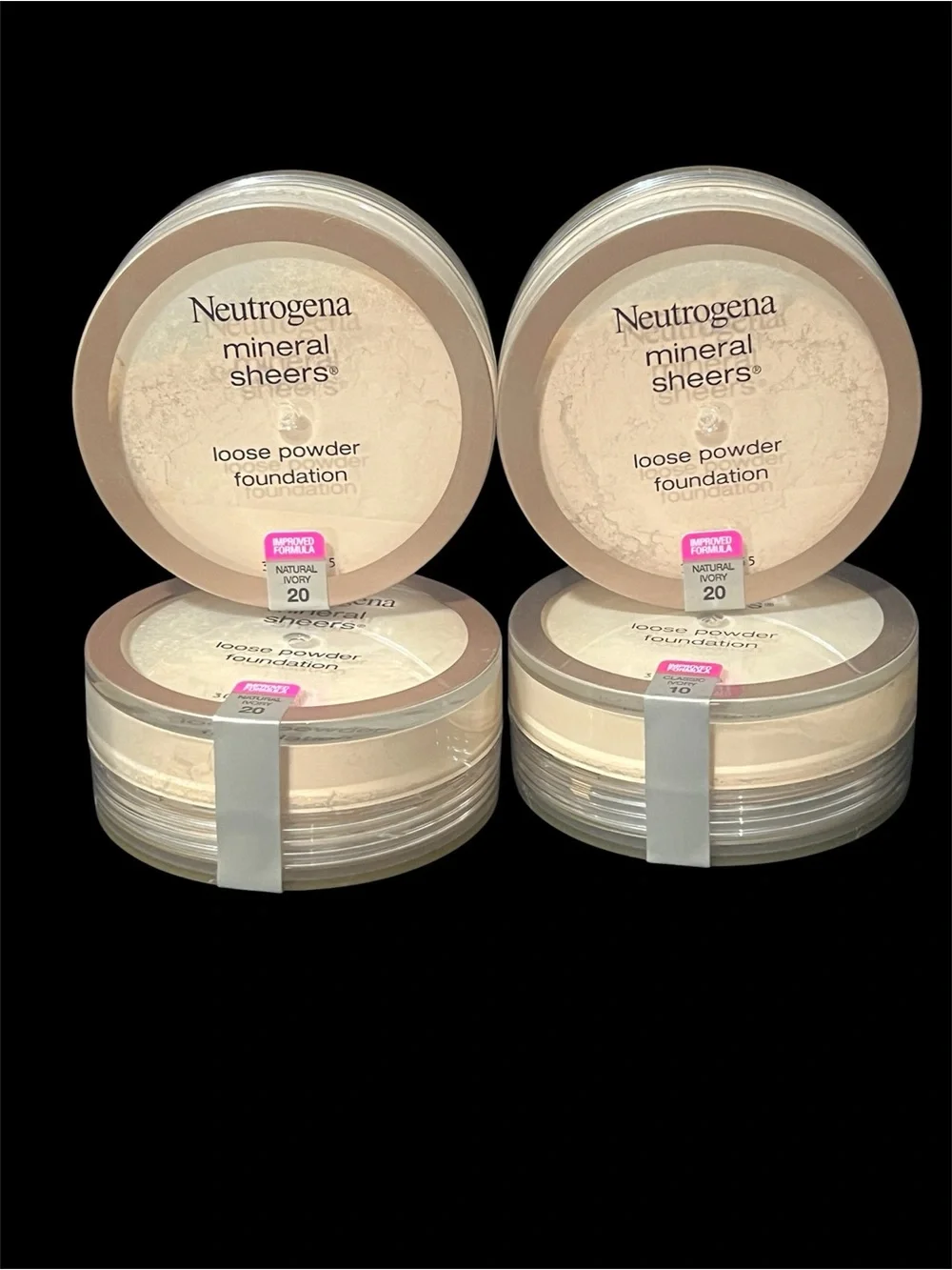 Neutrogena Mineral Sheers Loose Powder Foundation – Natural Ivory 20 (Set of 4)